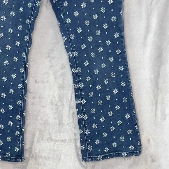 Pilcro Anthropologie Women’s Size 30 Floral Embroidered Cropped Bootcut Jeans - Picture 5 of 13